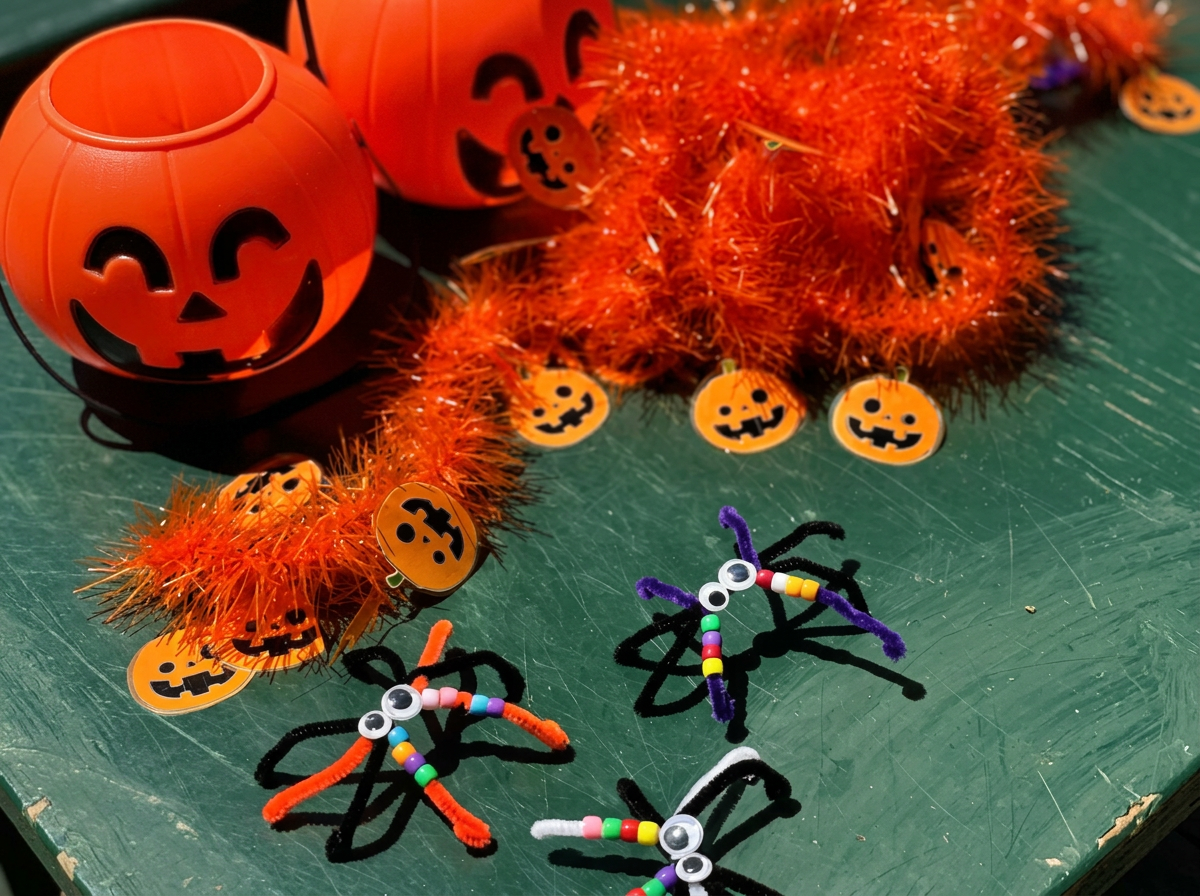 Halloween crafts with pumpkins
